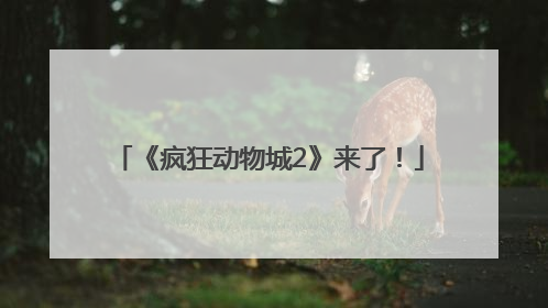 《疯狂动物城2》来了！