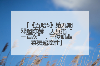 《五哈5》第九期邓超陈赫一天互掐“三百次”，王俊凯韭菜舞超魔性