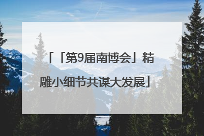 「第9届南博会」精雕小细节共谋大发展