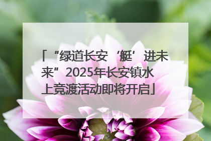 “绿道长安‘艇’进未来”2025年长安镇水上竞渡活动即将开启