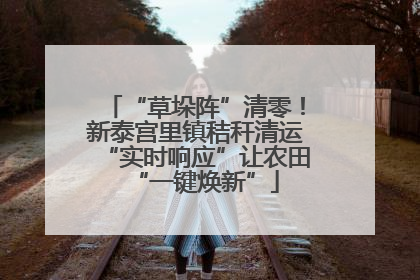 “草垛阵”清零！新泰宫里镇秸秆清运“实时响应”让农田“一键焕新”