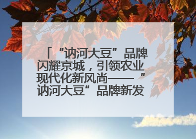 “讷河大豆”品牌闪耀京城，引领农业现代化新风尚——“讷河大豆”品牌新发地推介会圆满落幕
