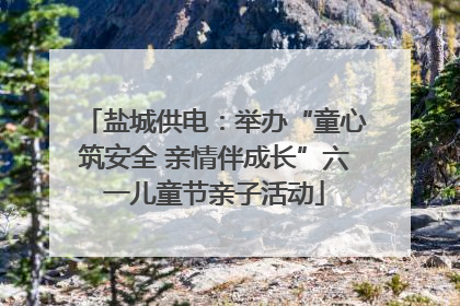 盐城供电：举办“童心筑安全 亲情伴成长”六一儿童节亲子活动