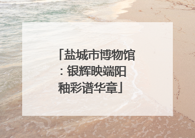 盐城市博物馆：银辉映端阳 釉彩谱华章