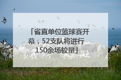 省直单位篮球赛开幕，52支队将进行150余场较量
