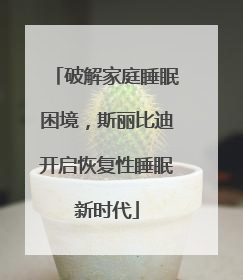 破解家庭睡眠困境，斯丽比迪开启恢复性睡眠新时代