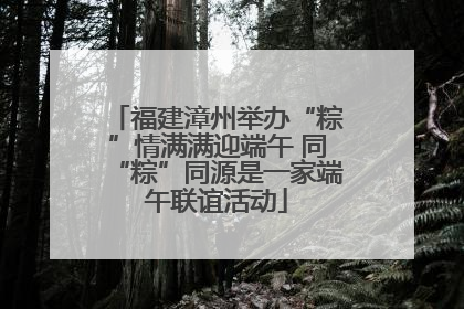 福建漳州举办“粽”情满满迎端午 同“粽”同源是一家端午联谊活动