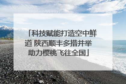 科技赋能打造空中鲜道 陕西顺丰多措并举助力樱桃飞往全国