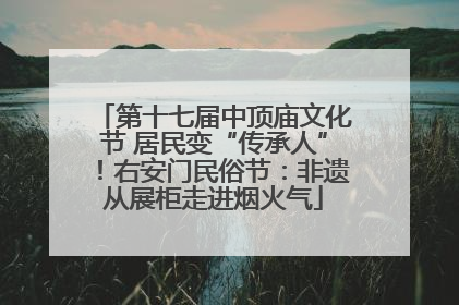 第十七届中顶庙文化节 居民变“传承人”！右安门民俗节：非遗从展柜走进烟火气