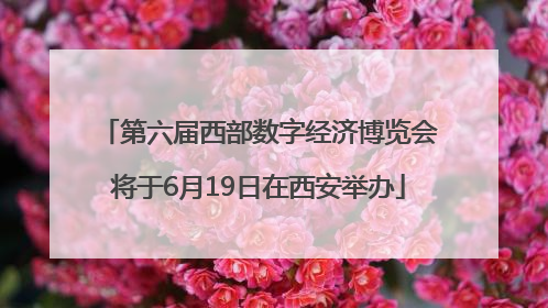 第六届西部数字经济博览会将于6月19日在西安举办