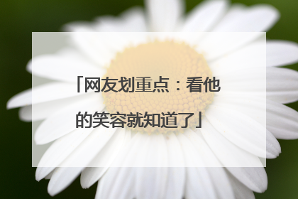 网友划重点：看他的笑容就知道了