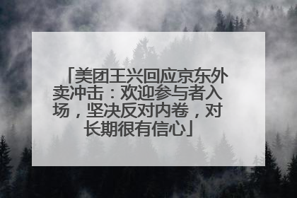 美团王兴回应京东外卖冲击：欢迎参与者入场，坚决反对内卷，对长期很有信心
