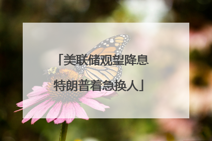 美联储观望降息 特朗普着急换人