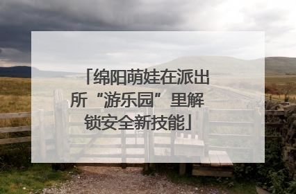 绵阳萌娃在派出所“游乐园”里解锁安全新技能