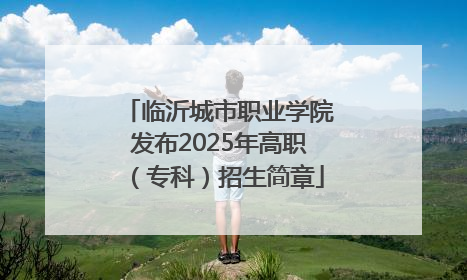 临沂城市职业学院发布2025年高职（专科）招生简章