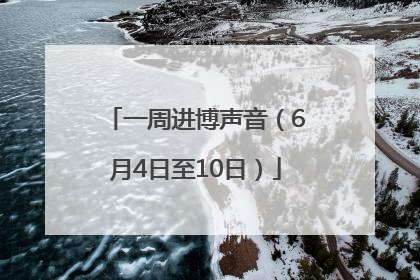 一周进博声音（6月4日至10日）
