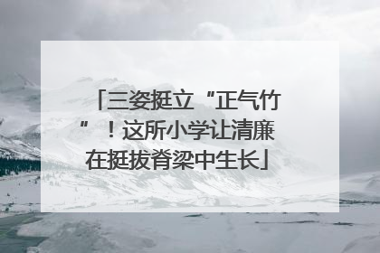 三姿挺立“正气竹”！这所小学让清廉在挺拔脊梁中生长