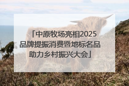 中原牧场亮相2025品牌提振消费暨地标名品助力乡村振兴大会