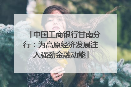 中国工商银行甘南分行：为高原经济发展注入强劲金融动能