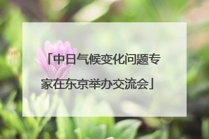 中日气候变化问题专家在东京举办交流会