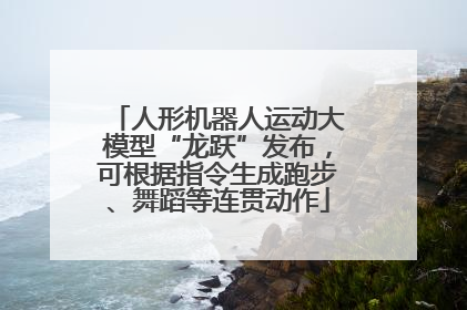 人形机器人运动大模型“龙跃”发布，可根据指令生成跑步、舞蹈等连贯动作