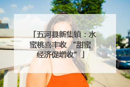 五河县新集镇：水蜜桃喜丰收 “甜蜜经济促增收”