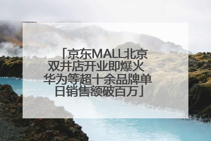 京东MALL北京双井店开业即爆火 华为等超十余品牌单日销售额破百万