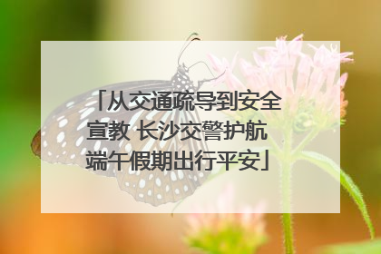 从交通疏导到安全宣教 长沙交警护航端午假期出行平安