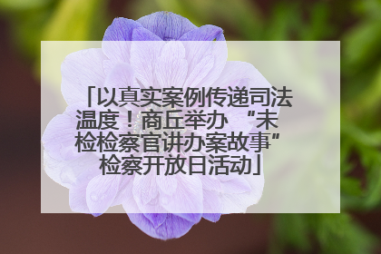 以真实案例传递司法温度！商丘举办 “未检检察官讲办案故事” 检察开放日活动