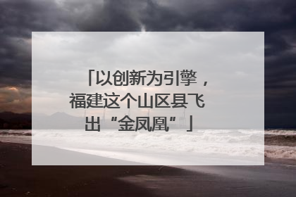 以创新为引擎，福建这个山区县飞出“金凤凰”