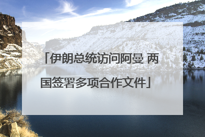 伊朗总统访问阿曼 两国签署多项合作文件