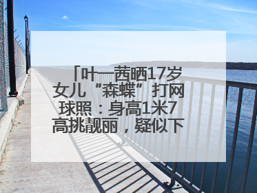 叶一茜晒17岁女儿“森蝶”打网球照：身高1米7高挑靓丽，疑似下巴矫正成功