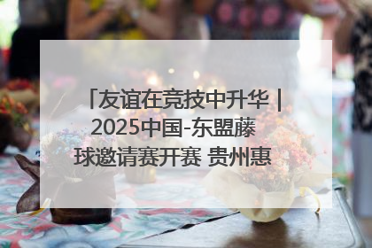 友谊在竞技中升华｜2025中国-东盟藤球邀请赛开赛 贵州惠水燃动“空中芭蕾”