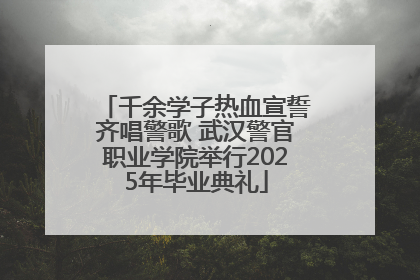 千余学子热血宣誓齐唱警歌 武汉警官职业学院举行2025年毕业典礼