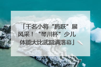 千名小将“腾跃”展风采！“琴川杯”少儿体能大比武圆满落幕