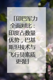 印巴军力全面对比：印度占数量优势，巴基斯坦技术与飞行员素质更强