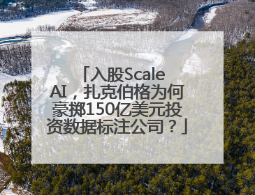 入股Scale AI，扎克伯格为何豪掷150亿美元投资数据标注公司？