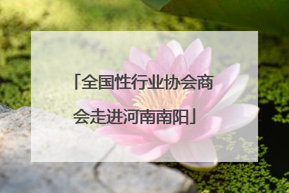 全国性行业协会商会走进河南南阳