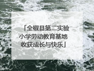 全椒县第二实验小学劳动教育基地收获成长与快乐