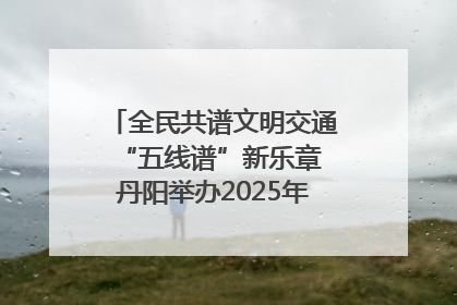 全民共谱文明交通“五线谱”新乐章 丹阳举办2025年“文明交通 同心同行”主题宣传活动