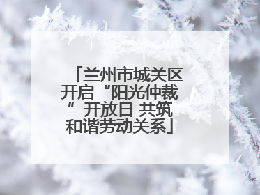 兰州市城关区开启“阳光仲裁”开放日 共筑和谐劳动关系