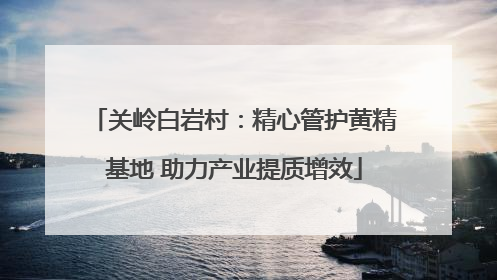 关岭白岩村：精心管护黄精基地 助力产业提质增效