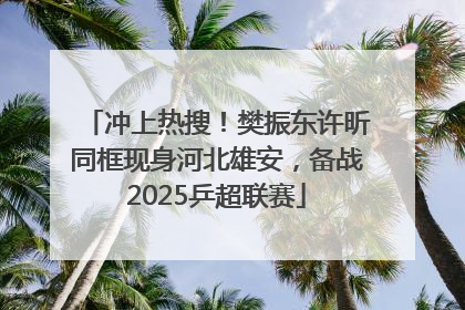 冲上热搜！樊振东许昕同框现身河北雄安，备战2025乒超联赛