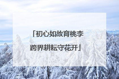 初心如故育桃李 跨界耕耘守花开