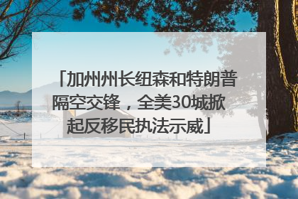 加州州长纽森和特朗普隔空交锋，全美30城掀起反移民执法示威