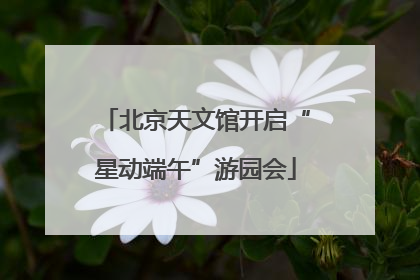 北京天文馆开启“星动端午”游园会