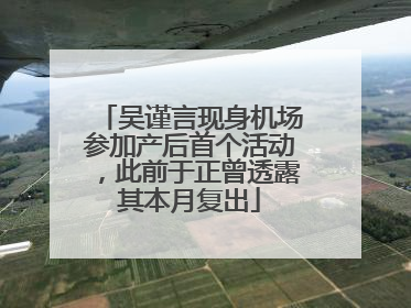 吴谨言现身机场参加产后首个活动，此前于正曾透露其本月复出