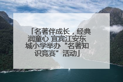 名著伴成长，经典润童心 宜宾江安东城小学举办“名著知识竞赛”活动