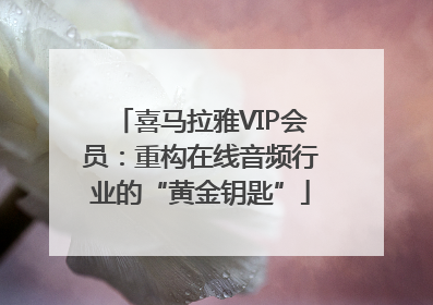 喜马拉雅VIP会员：重构在线音频行业的“黄金钥匙”