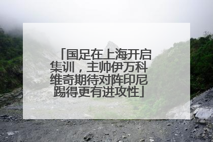 国足在上海开启集训，主帅伊万科维奇期待对阵印尼踢得更有进攻性